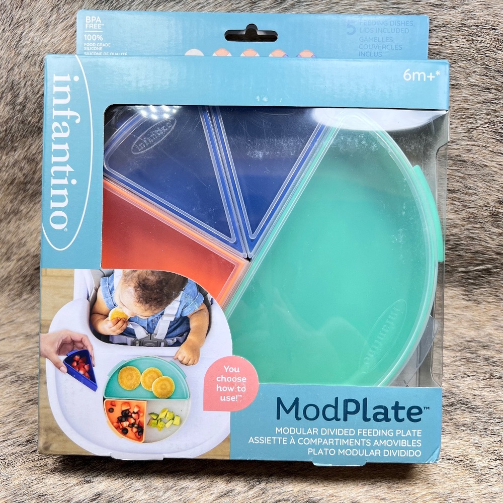Infantino Mod Plate Baby Led Weaning Plate